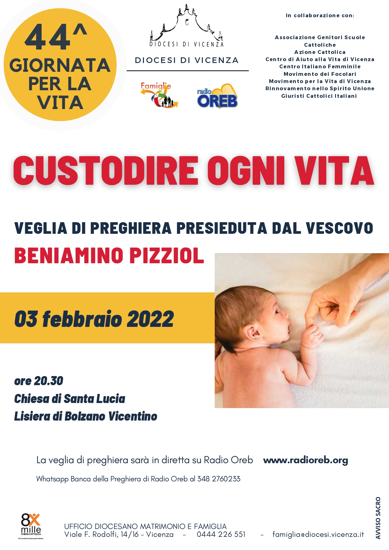 44^ Giornata per la Vita – Custodire ogni vita 44^ Giornata per la Vita – Custodire ogni vita